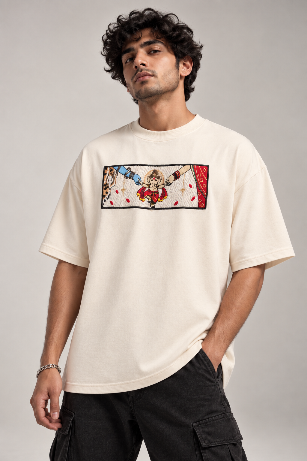 Divine Connection Oversized T-Shirt – Ivory