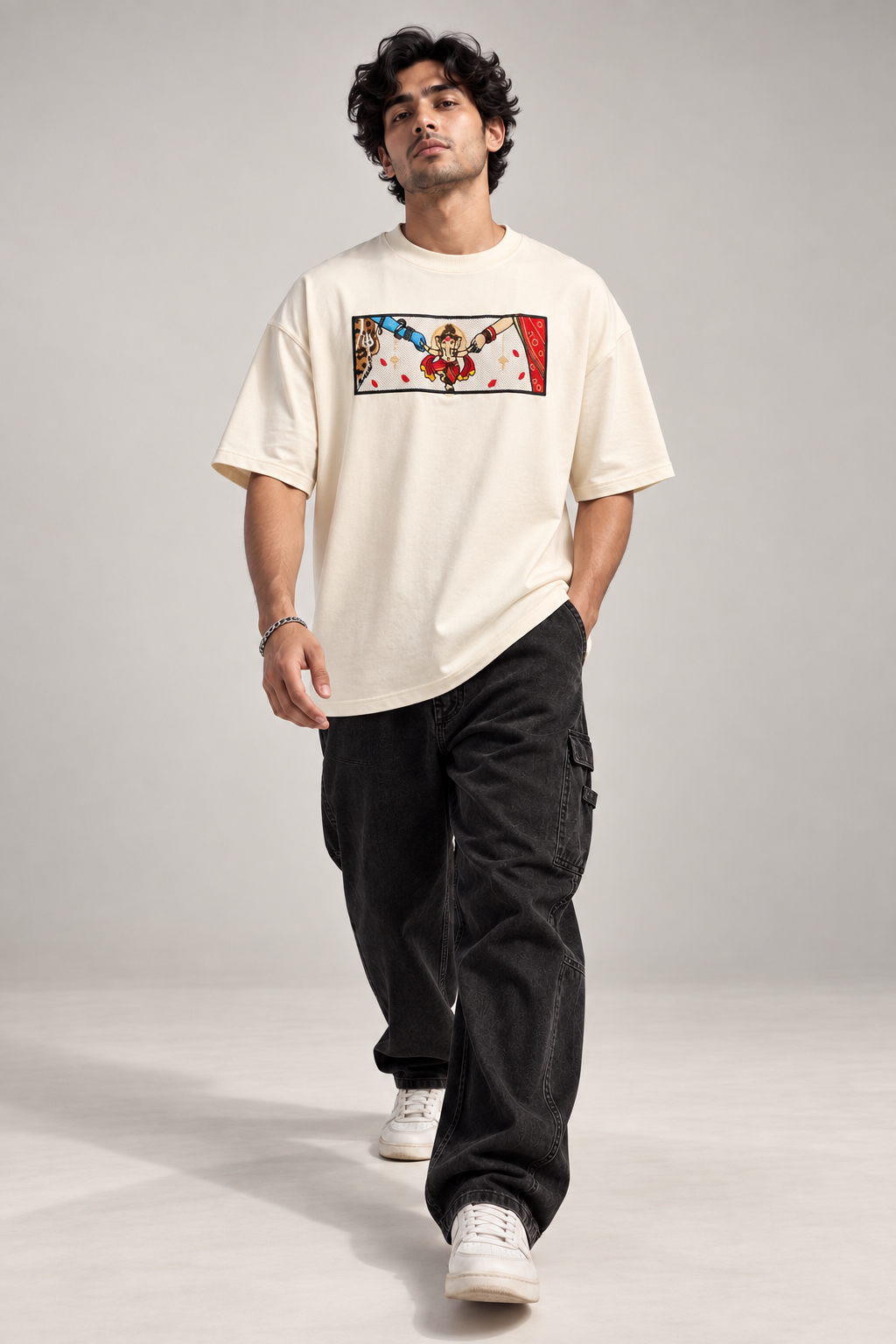 Divine Connection Oversized T-Shirt – Ivory