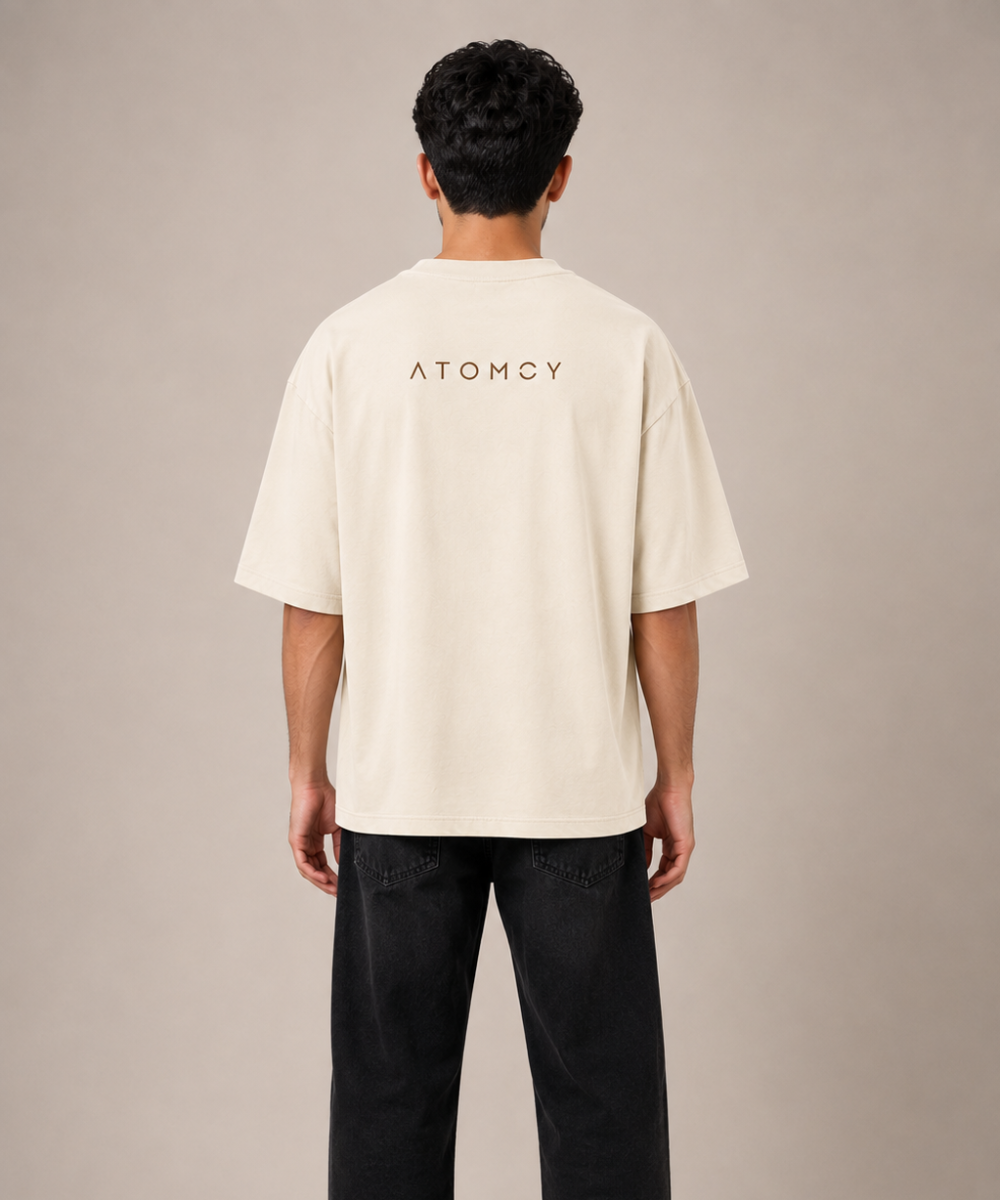 Ganesha Divine Connection Oversized T-Shirt – Ivory