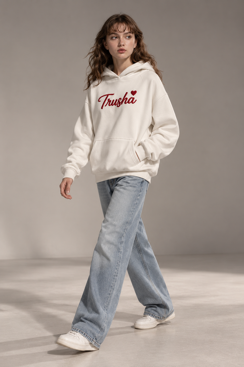 Customized Signature Heart Hoodie