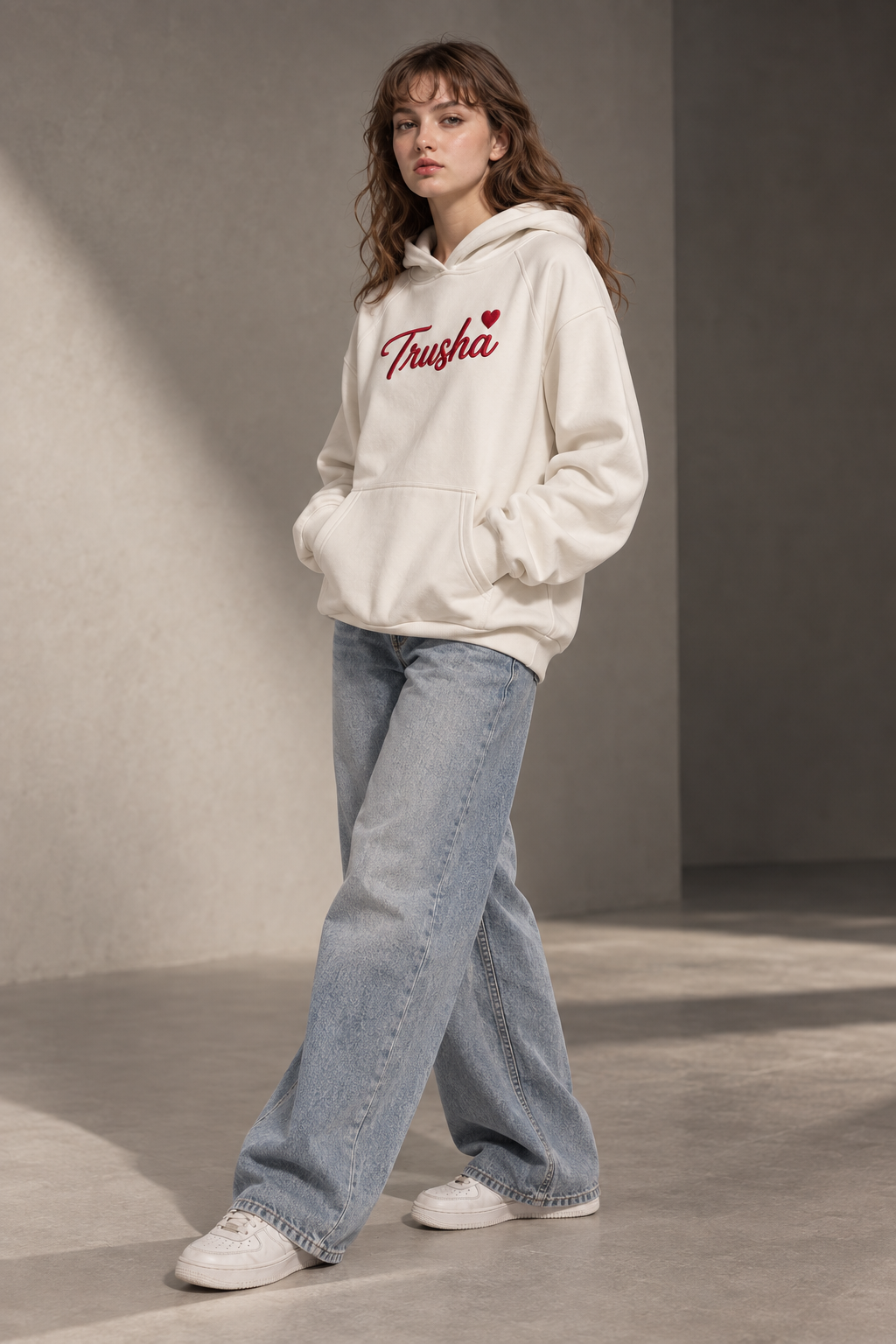 Customized Signature Heart Hoodie